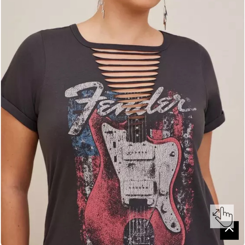 Torrid Fender Classic Fit Cotton Slash Tee